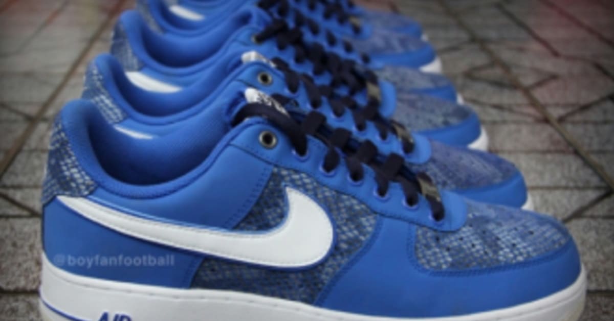 Blue snakeskin air force ones deals