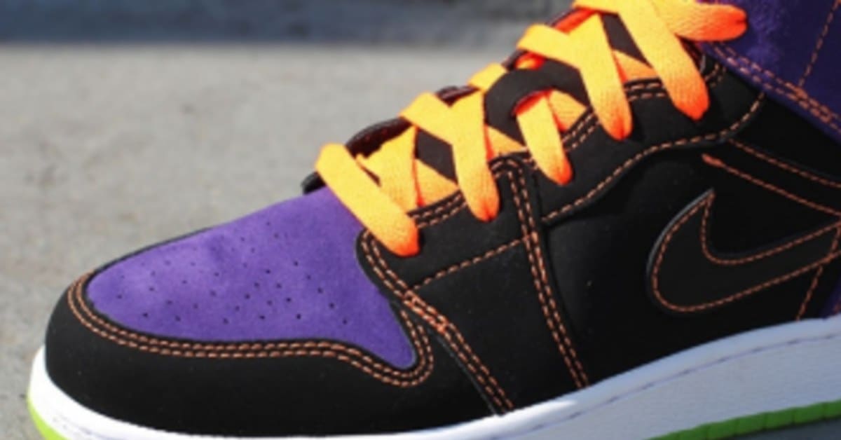 Air Jordan 1 Phat GS Black Purple Orange