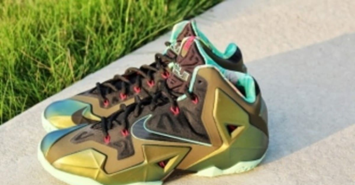 Lebron 11 parachute gold clearance