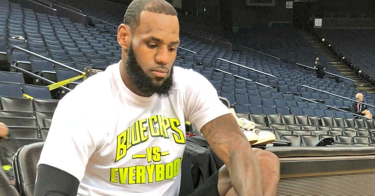 LeBron James Wears Exclusive Bootleg Sneakers to NBA Finals Practice