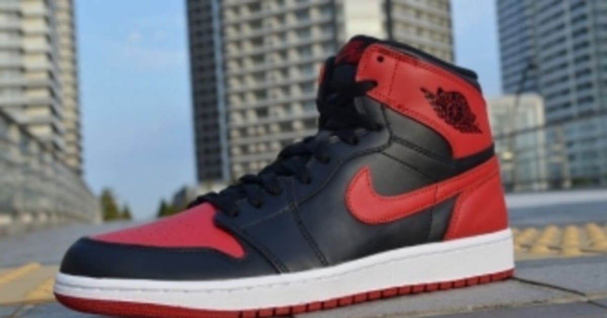 Black red air jordan 1 shop