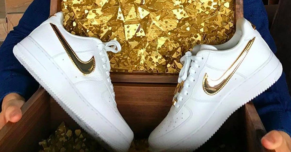 Nike Gave Cristiano Ronaldo Air Force 1s With Real Gold Swooshes