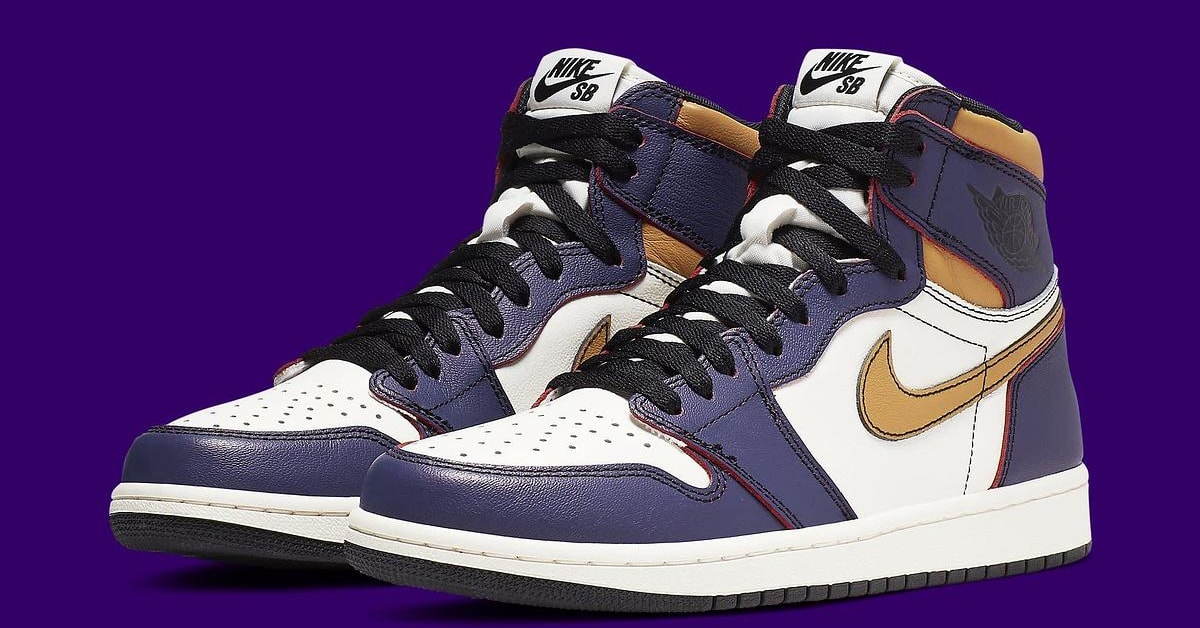 Lakers sb jordan 1 top