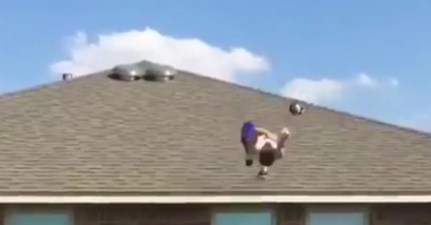 Here's Why Trying to Backflip Off a Roof and Catch a Football Is a ...