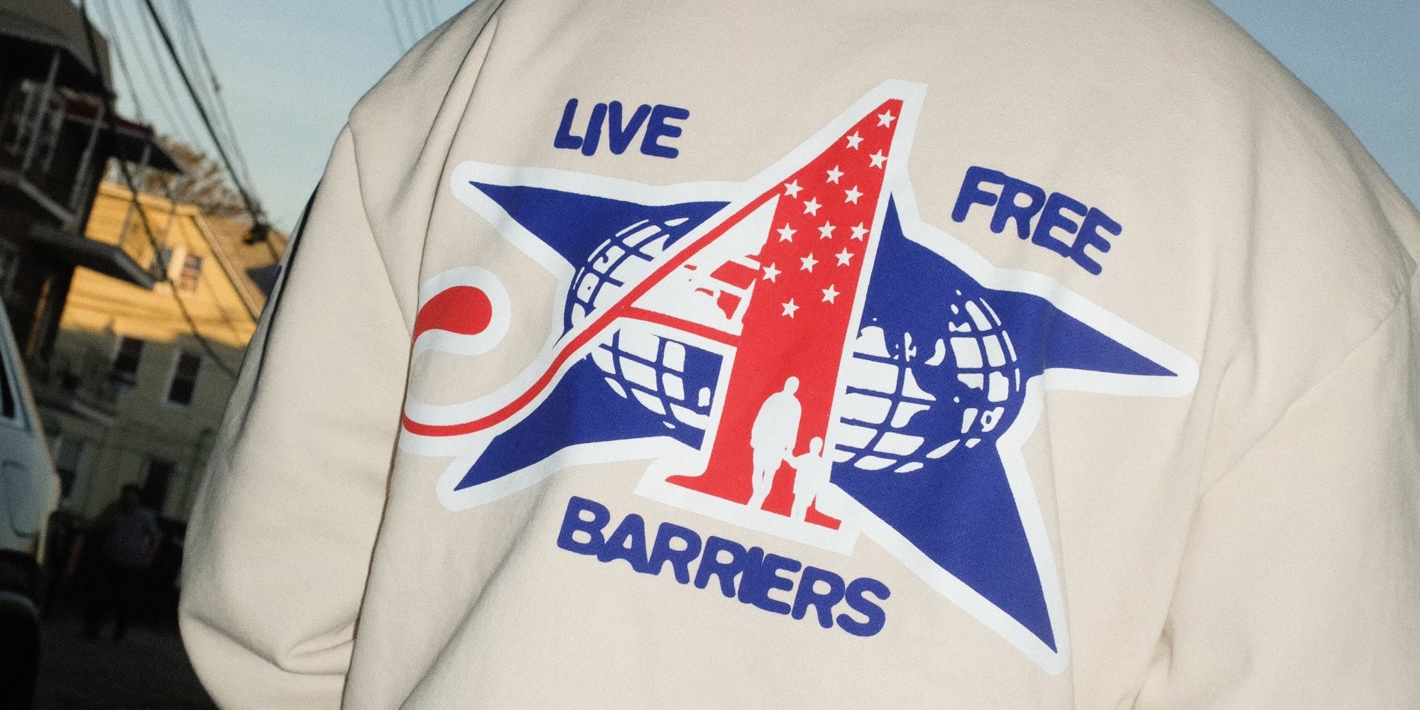 awake ny barriers collaboration hoodie