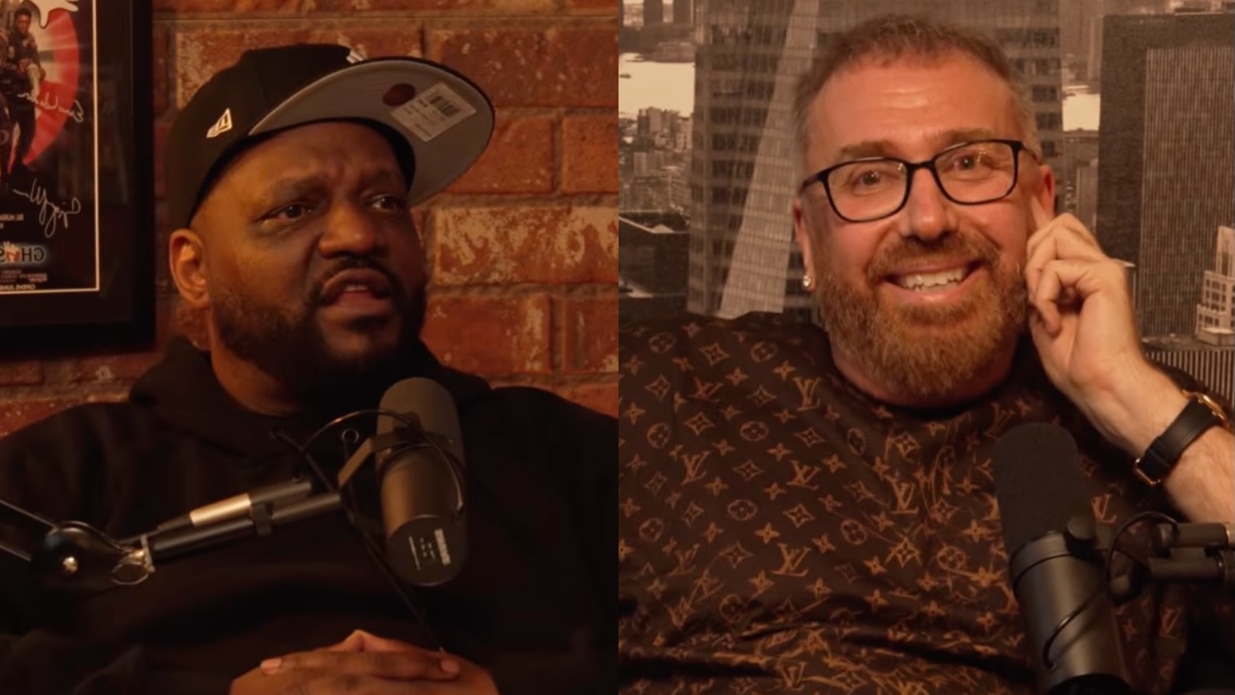 (L-R) Aries Spears and DJ Vlad.