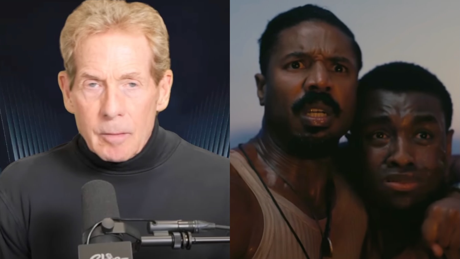 (L-R) Skip Bayless and still from 'Sinners.'