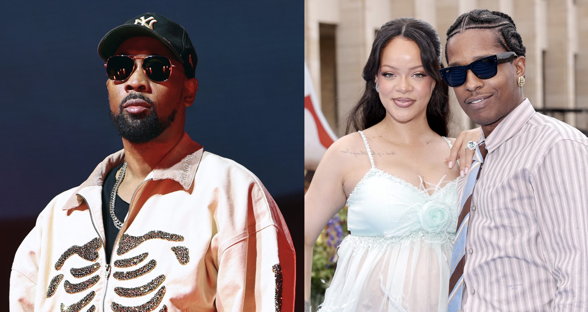 (L-R) RZA, Rihanna and ASAP Rocky.