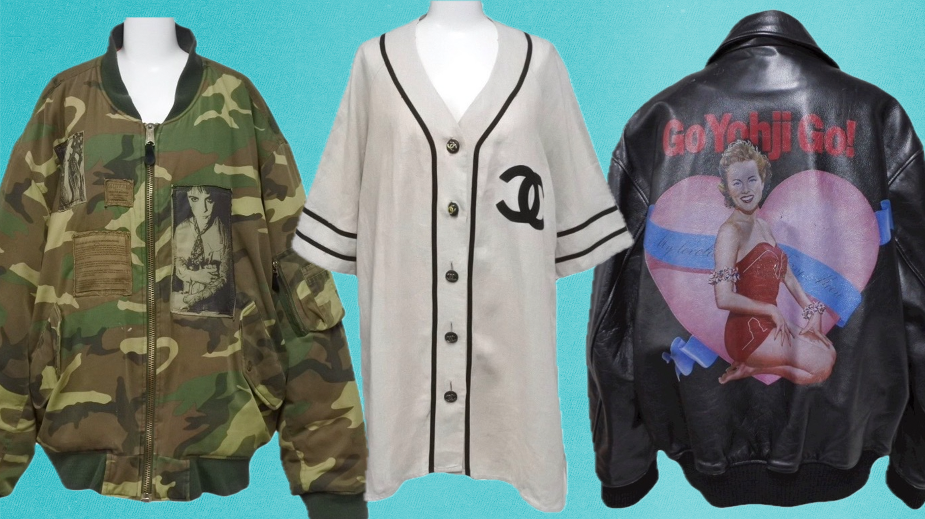 Casanova Vintage's rarest items include the Raf Simons "Riot Riot Riot" bomber jacket, a Chanel baseball jersey, and a rare Yohji Yamamoto leather jacket.