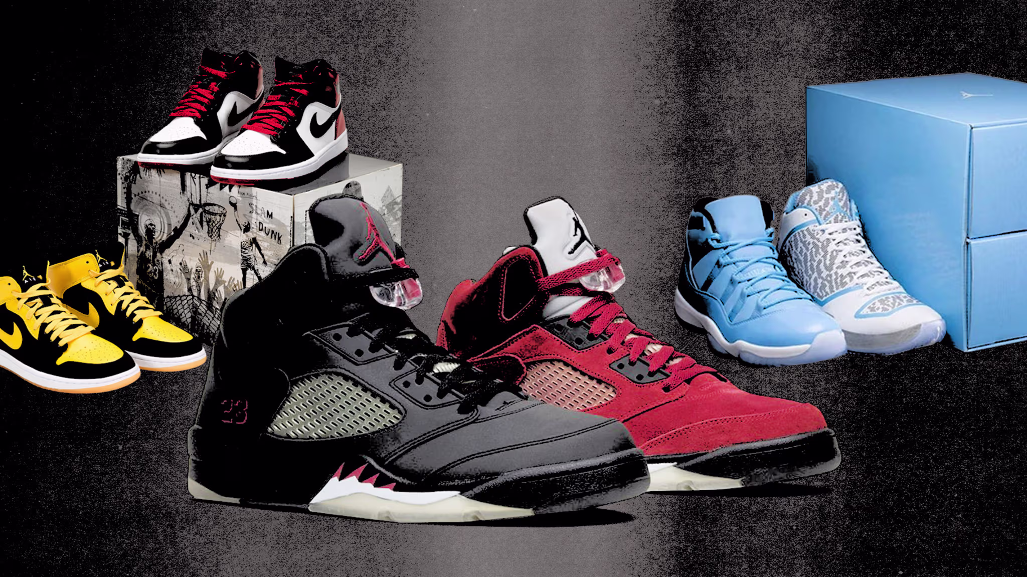 Air Jordan 1 'Old Love New Love,' Air Jordan 5 'Raging Bull,' Air Jordan 11/29 ‘Ultimate Gift of Flight’