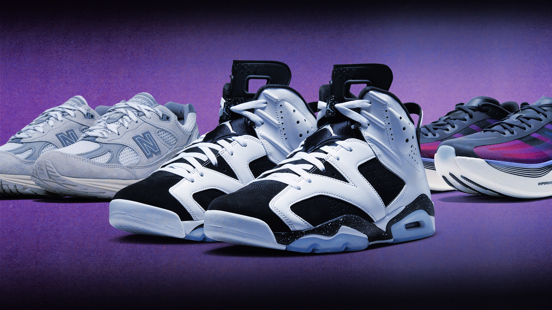 New Balance Made in UK 991v2, Air Jordan 6 'Oreo,' Adidas Hyperboost Euphoria