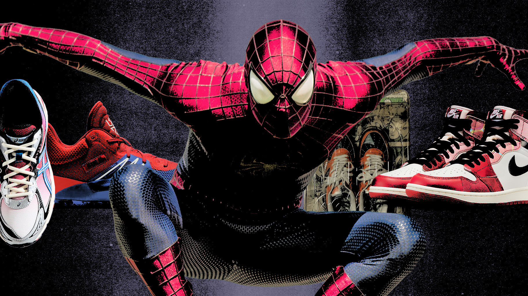 Marvel Spider-Man Kith x ASICS GT-2160, Adidas Don Issue 1, A Bathing Ape Bapesta, Air Jordan 1