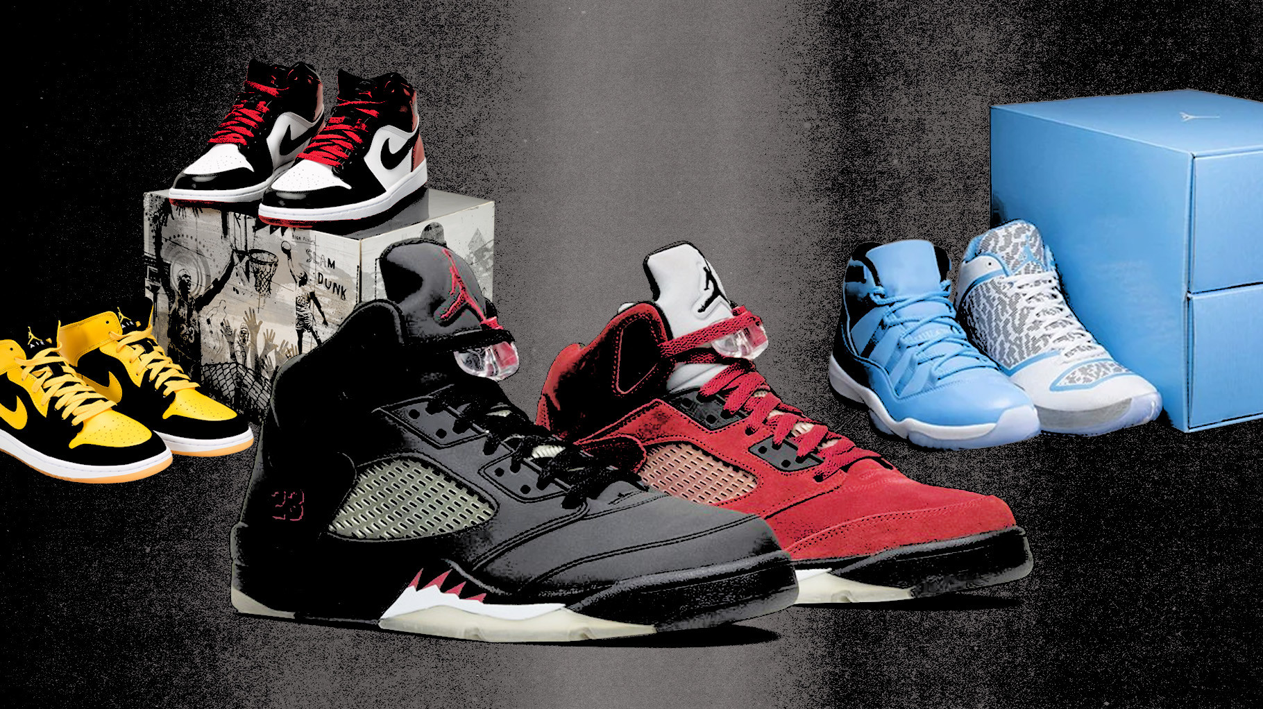 Air Jordan 1 'Old Love New Love,' Air Jordan 5 'Raging Bull,' Air Jordan 11/29 ‘Ultimate Gift of Flight’