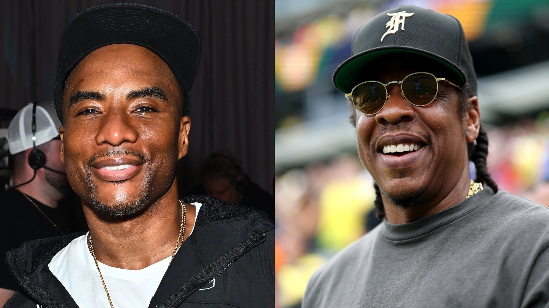 (L-R) Charlamagne Tha God and Jay-Z.