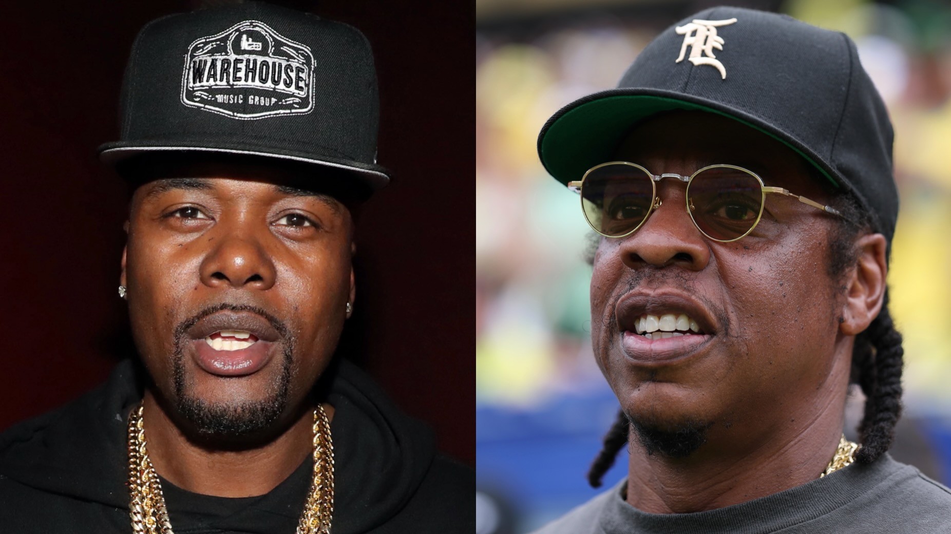 (L-R) Memphis Bleek and Jay-Z.