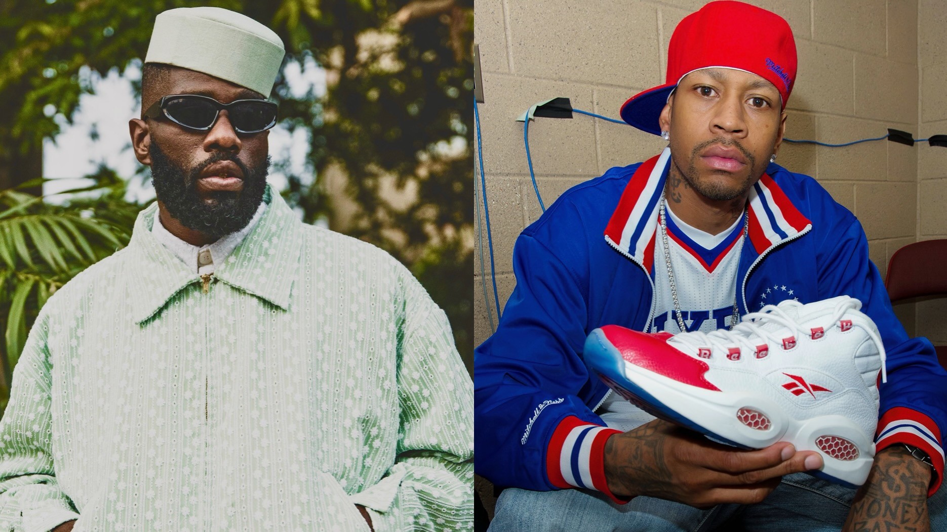 (L-R) Tobe Nwigwe and Allen Iverson.