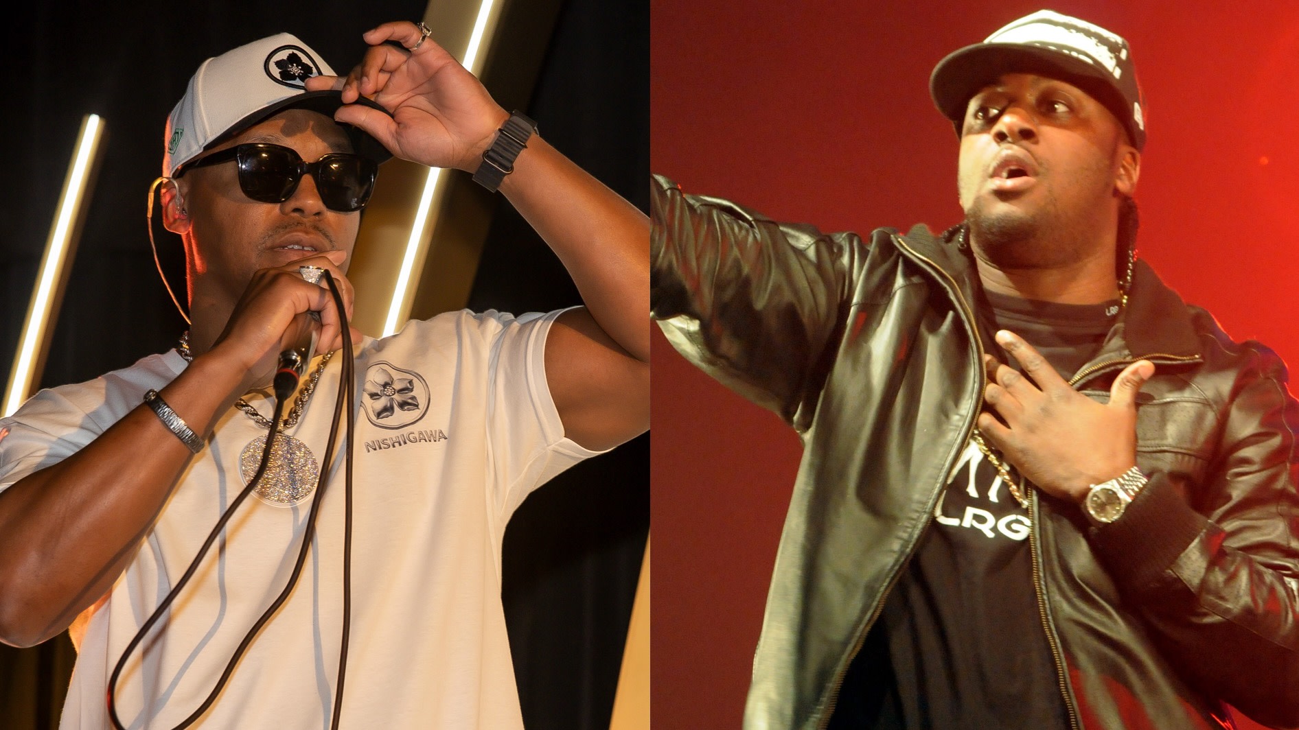 (L-R) Lupe Fiasco and Sway DaSafo.