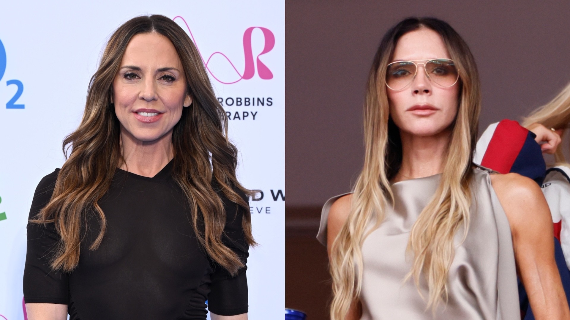 Mel C and Victoria Beckham