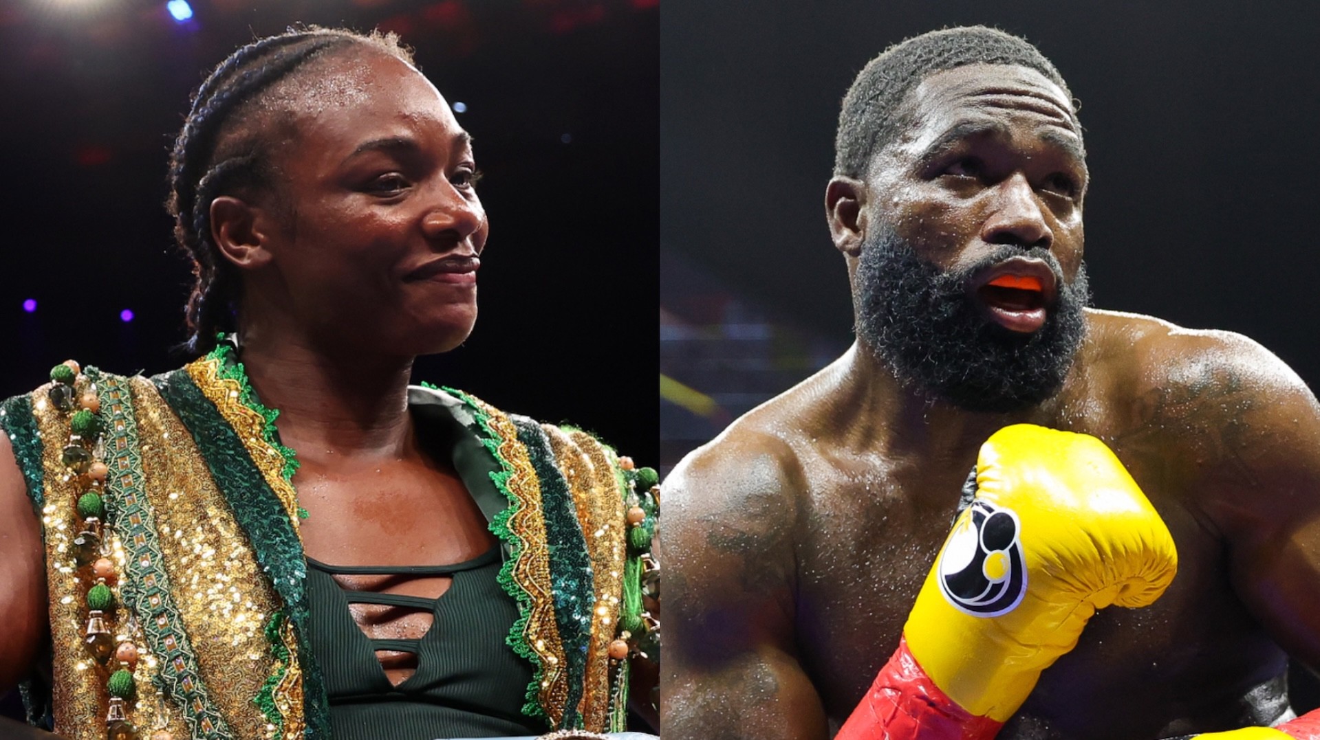Claressa Shields and Adrien Broner