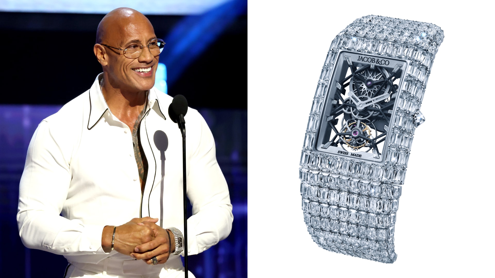 Dwayne Johnson Wore a $3.3 Million Jacob & Co. Watch to Accept His Disney Legends Award