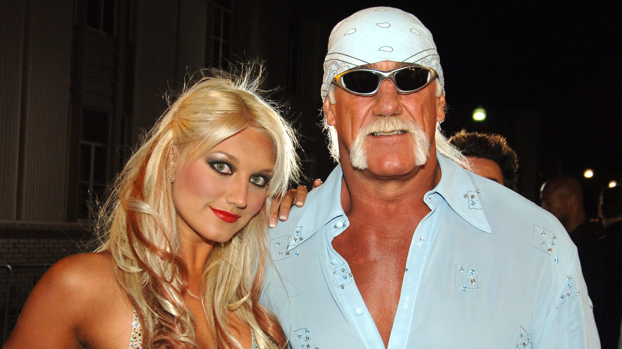 (L-R) Brooke Hogan and Hulk Hogan.