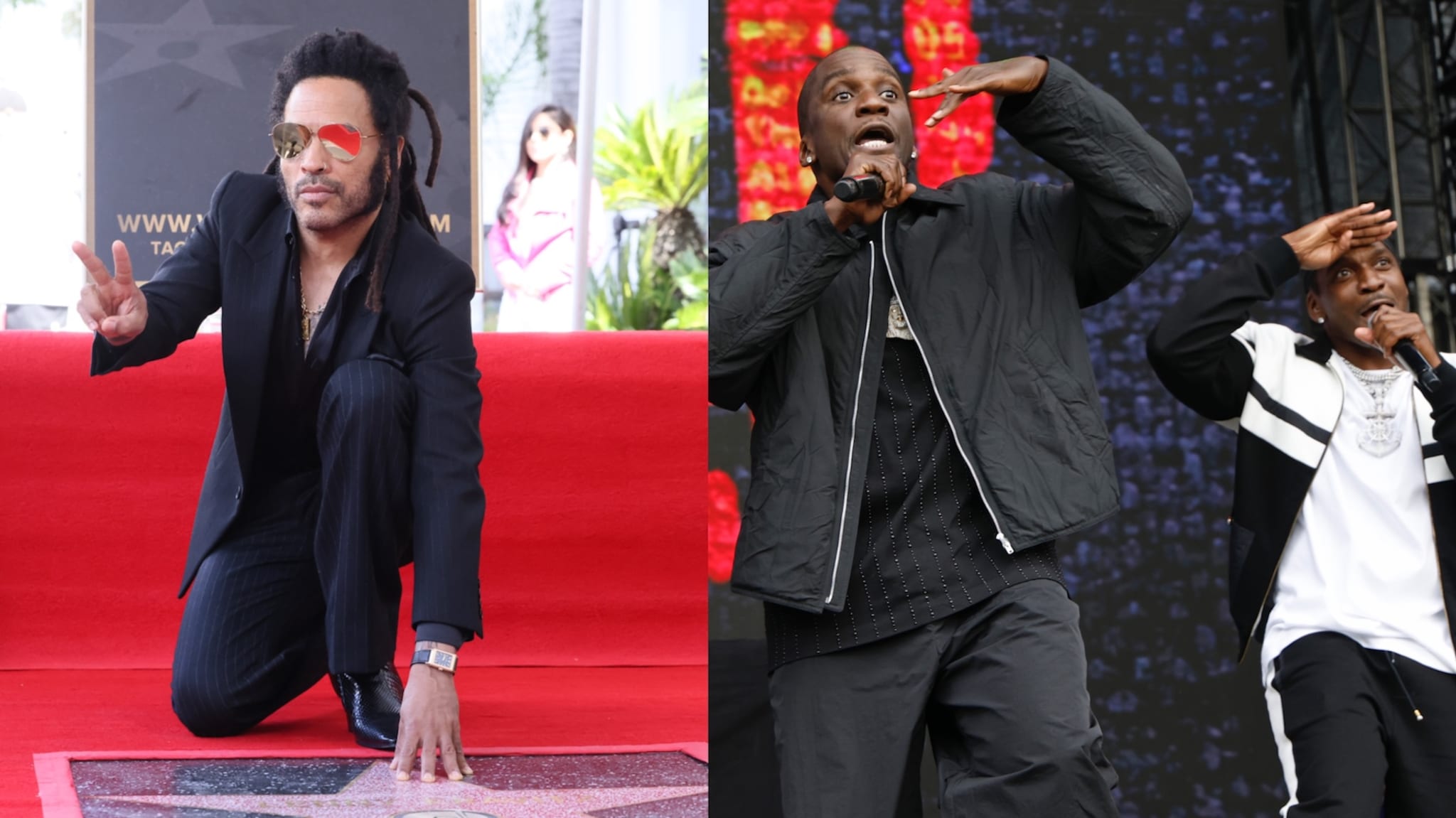 Lenny Kravitz and Clipse