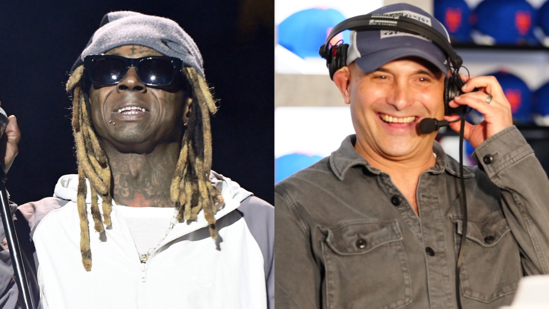 (L-R) Lil Wayne and Craig Carton.