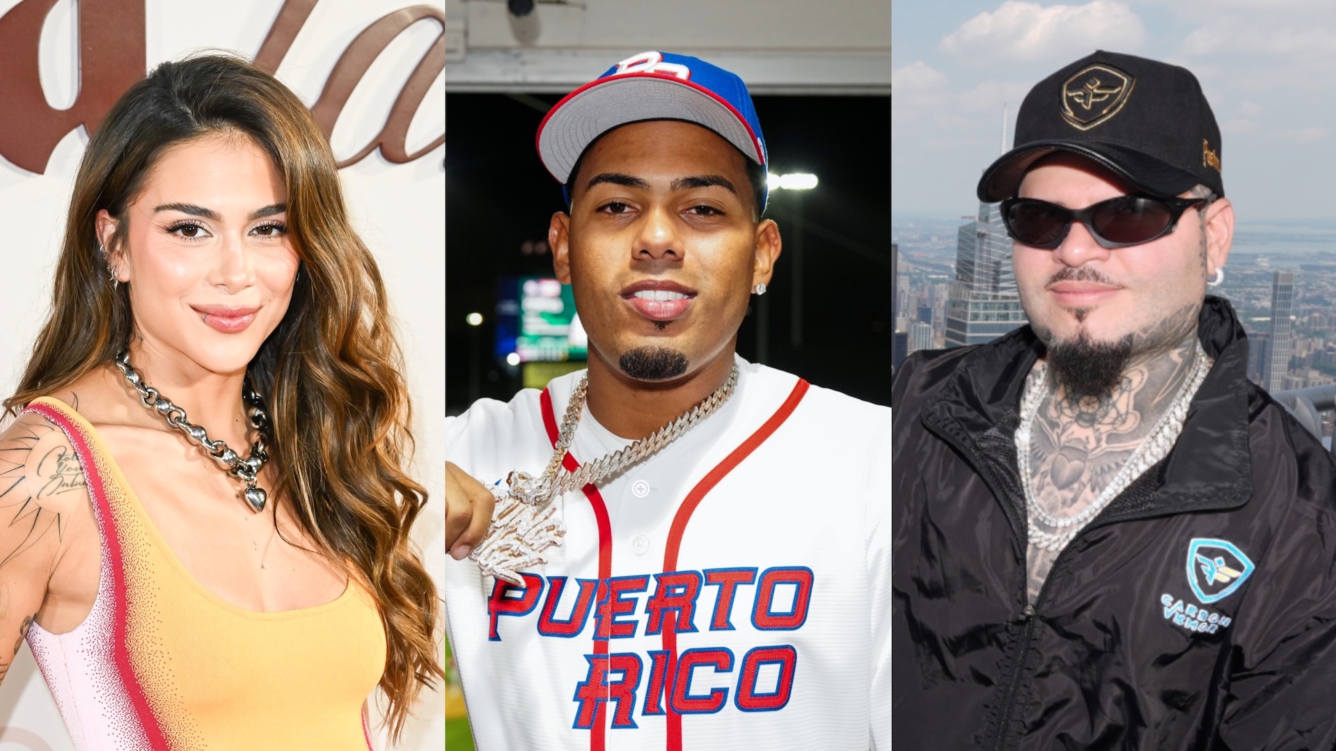 Greeicy, Myke Towers, and Farruko