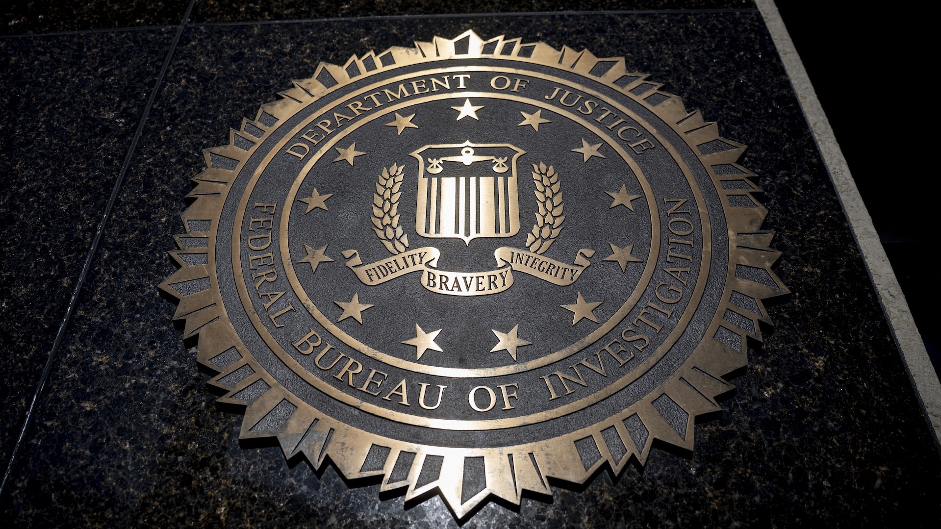 Federal Bureau of Investigation HQ logo.