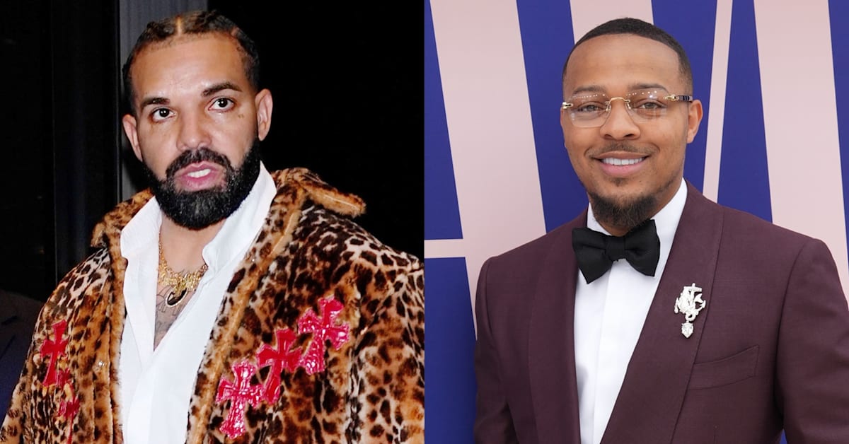 Drake Gives Bow Wow His Flowers at New York Birthday Party