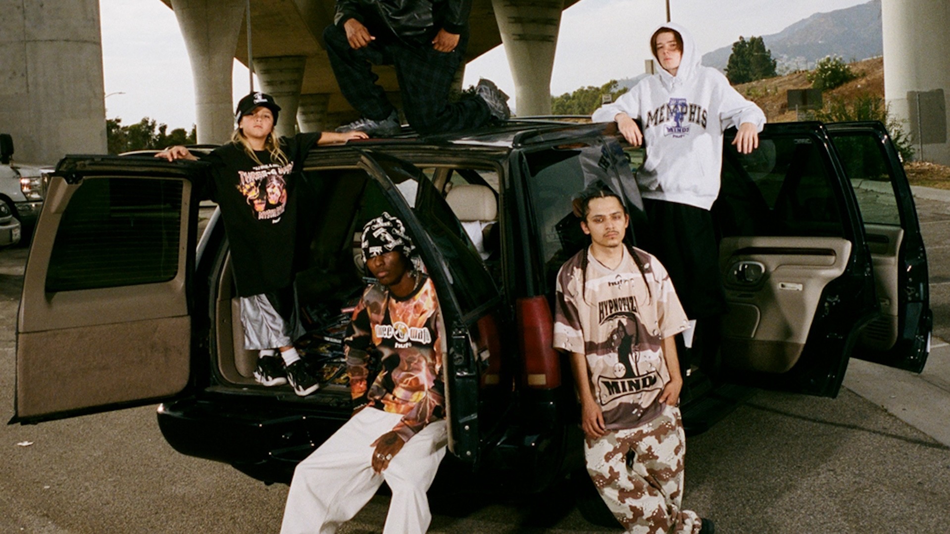 HUF x Three Mafia collab