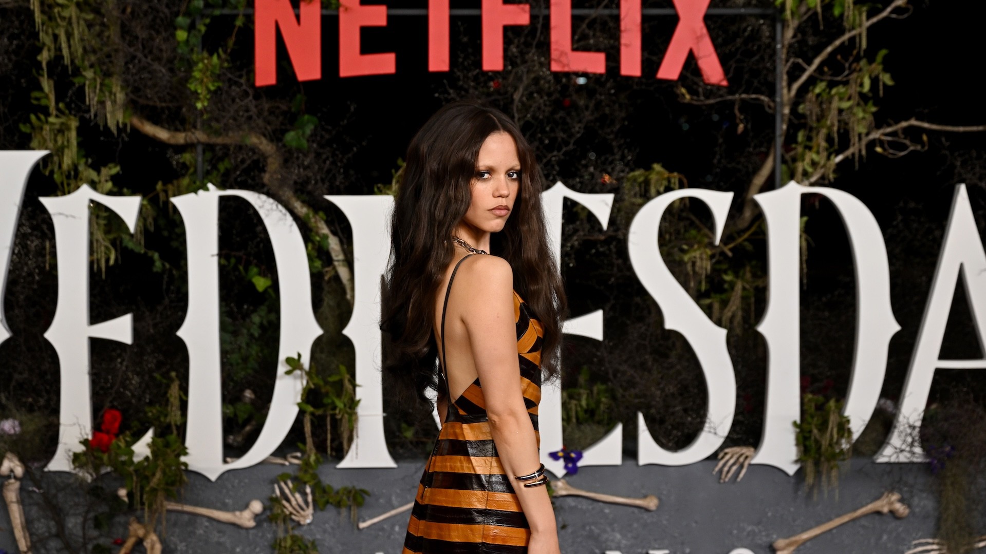 Jenna Ortega attends the "Wednesday" S2, Part 2 'Wednesday Island Fan Event.