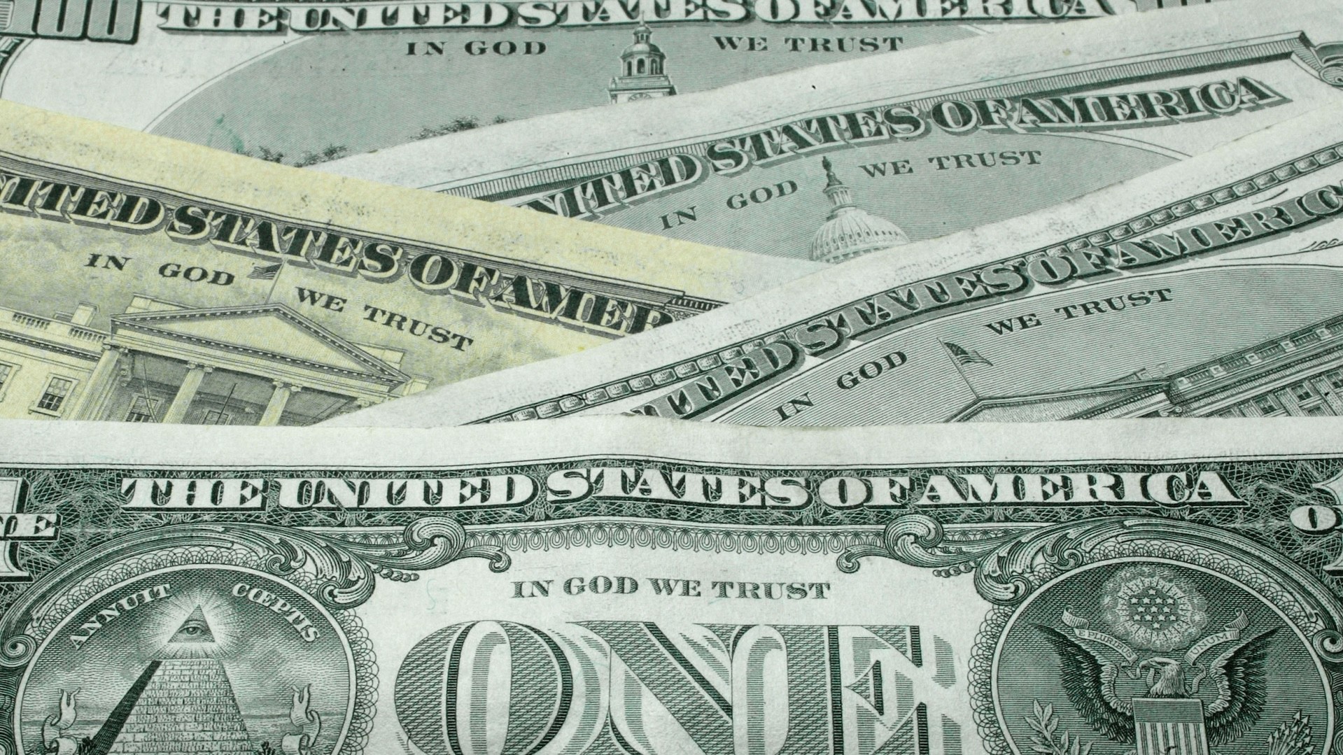 Dollar bills.