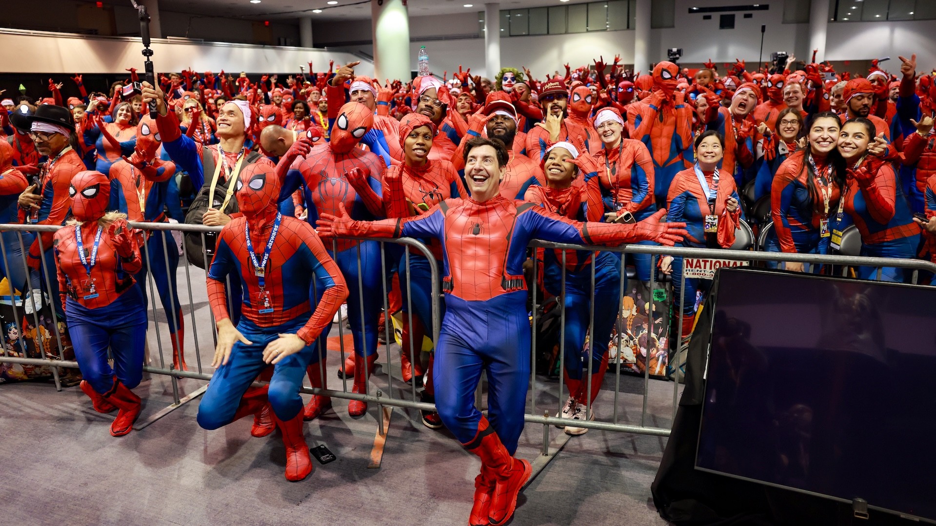 Spider-Man gathering at NYCC.