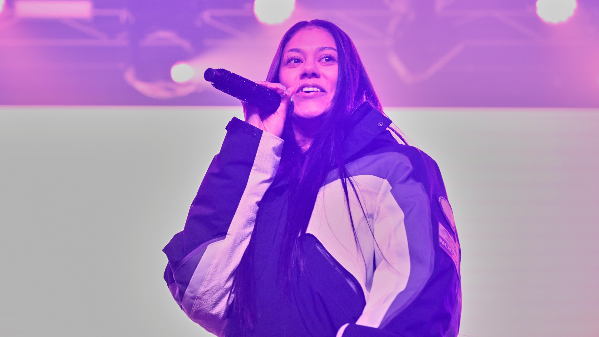 Karrahbooo performs on stage.
