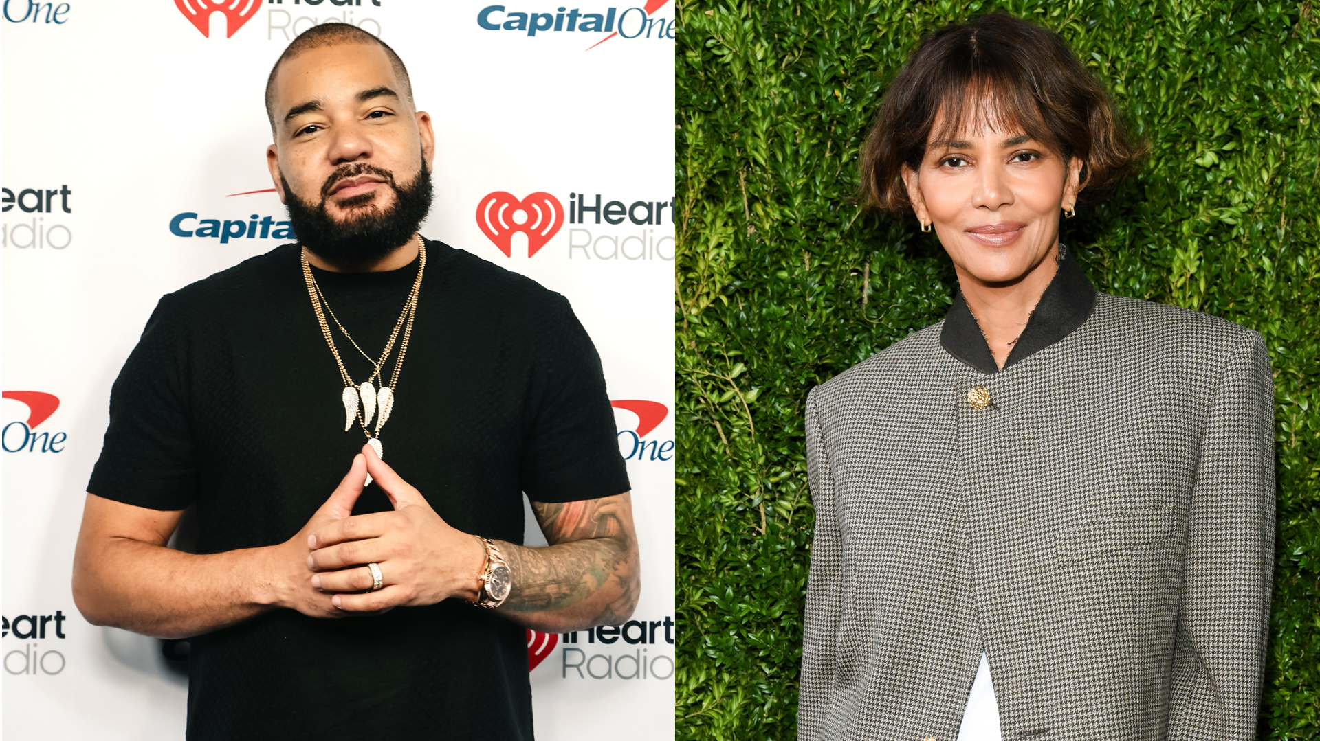 (L-R) DJ Envy and Halle Berry.