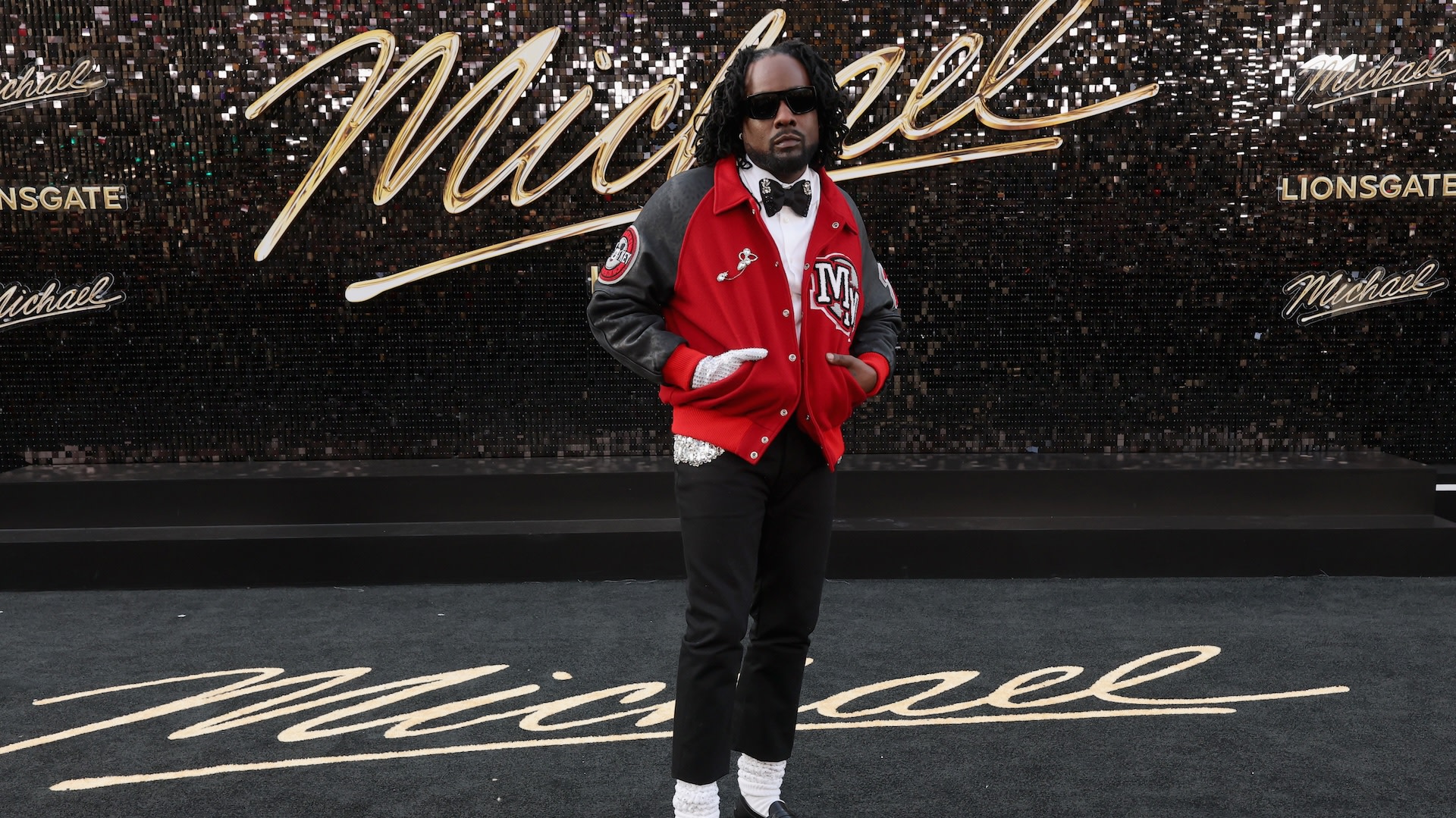 HOLLYWOOD, CALIFORNIA - APRIL 20: Wale attends the premiere of Lionsgate's "Michael" at Dolby Theatre on April 20, 2026 in Hollywood, California.