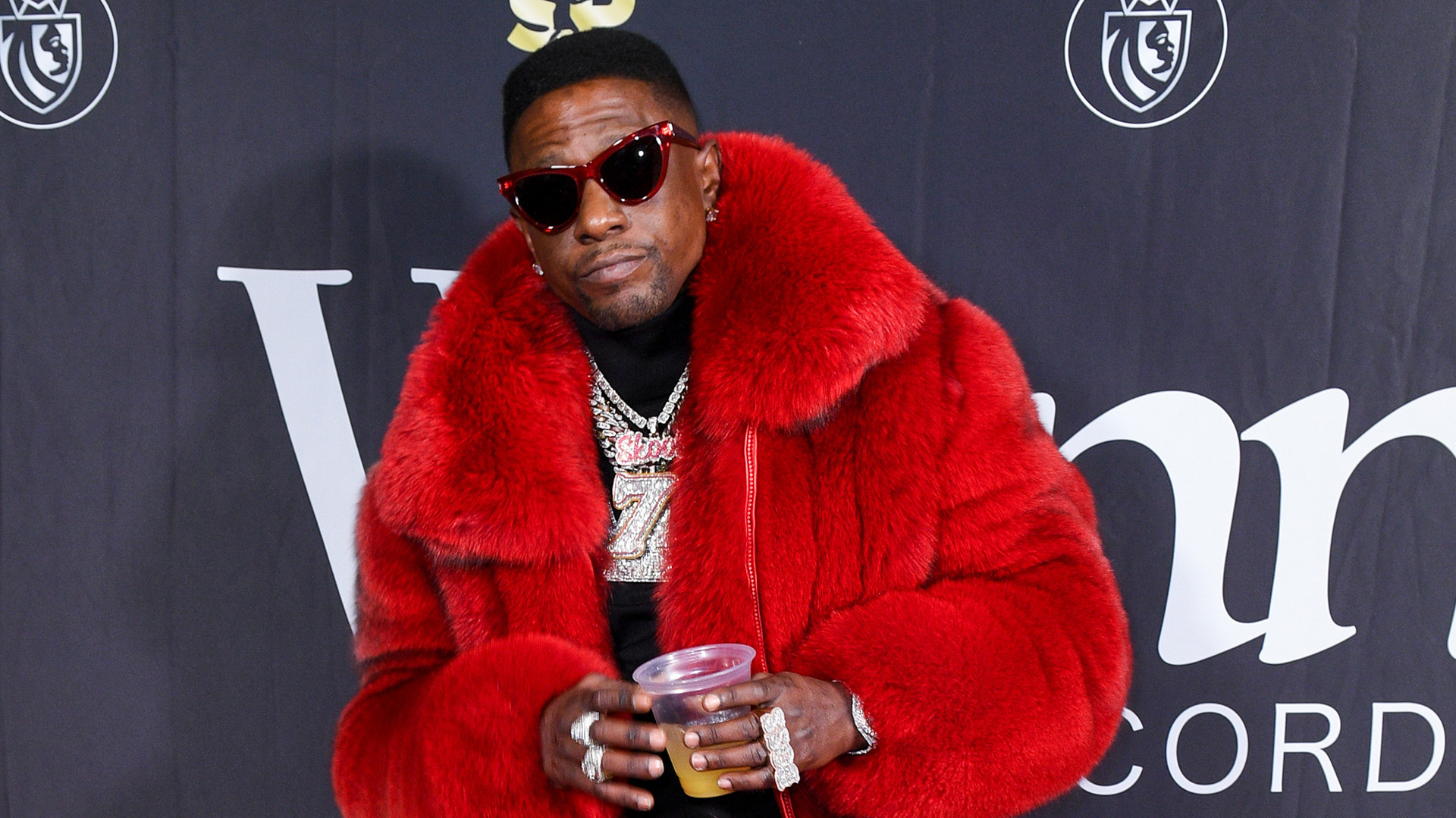 Boosie Badazz attends the Claressa Shields & Franchon Cruz-Dezum Boxing Match at Little Caesars Arena on February 22, 2026 in Detroit, Michigan.