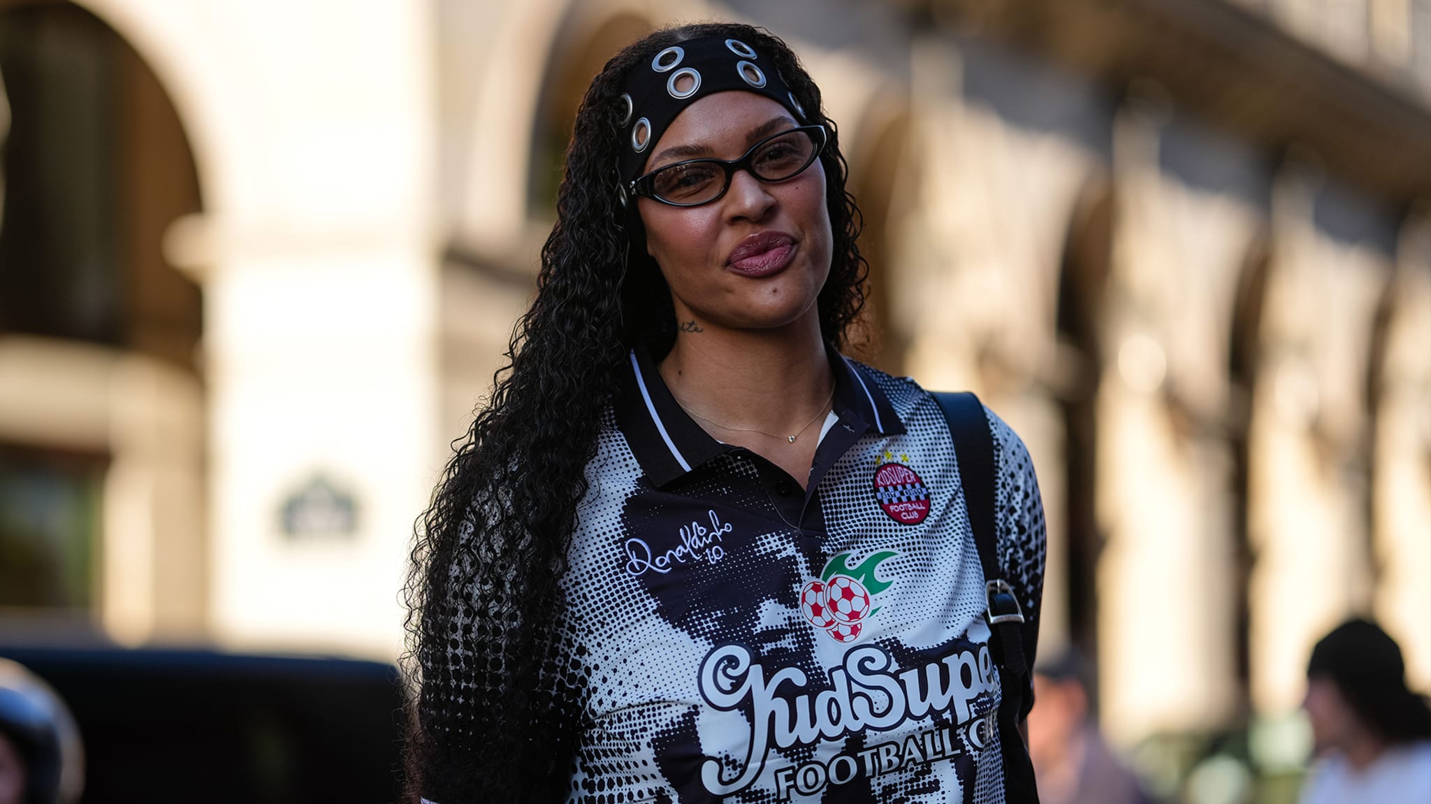 Liz Cambage seen at Paris Fashion Week 2026.