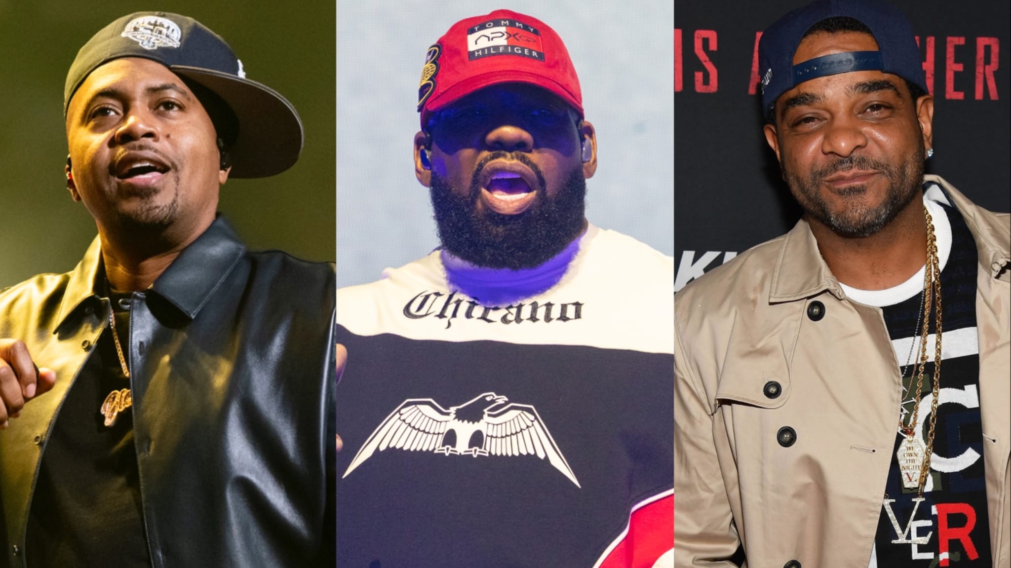Nas, Raekwon, and Jim Jones