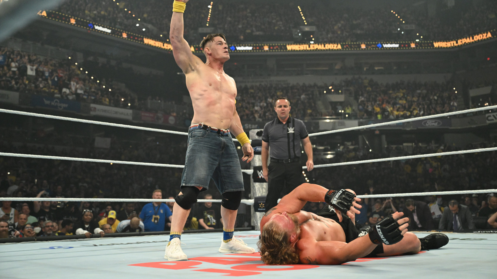 <div>John Cena's Dad Says His Son's Retirement Tour Was 'Destroyed' by Brock Lesnar</div>