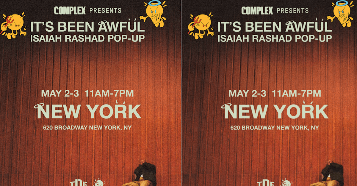Complex Announces Isaiah Rashad's 'It's Been Awful' NY Pop-Up: What to Know