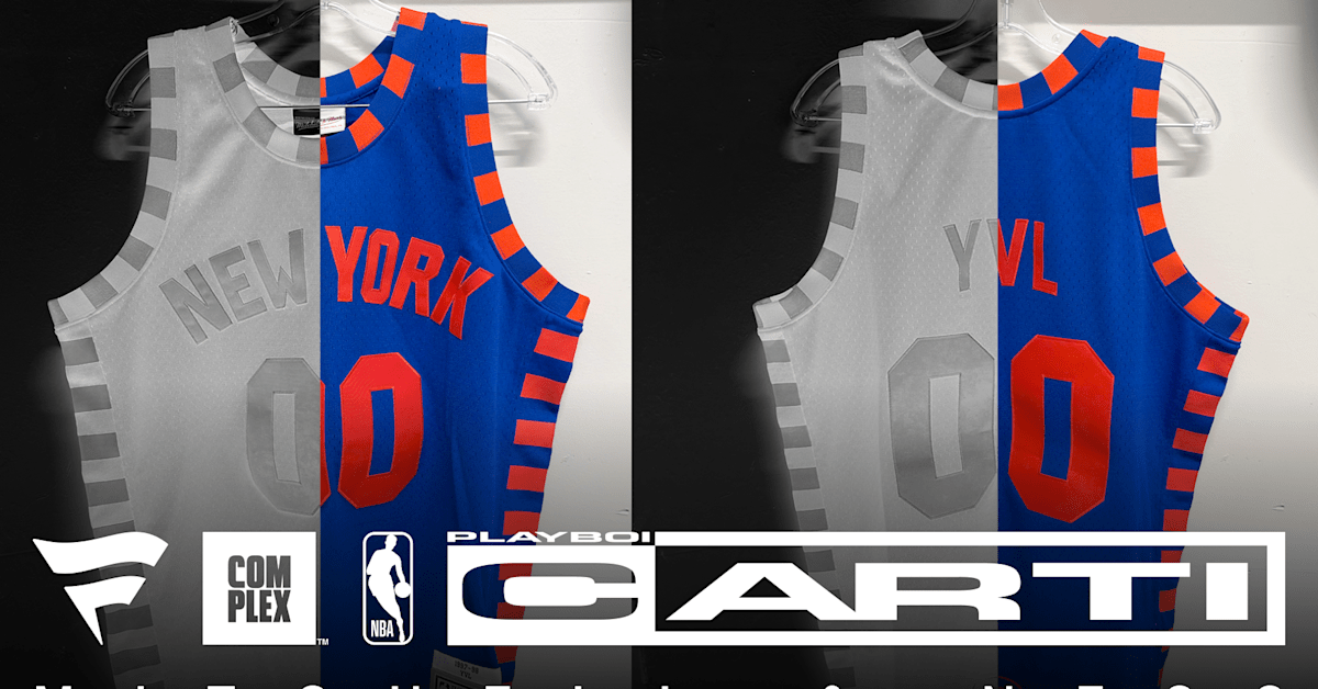 Playboi Carti x Mitchell & Ness NBA jerseys via Complex