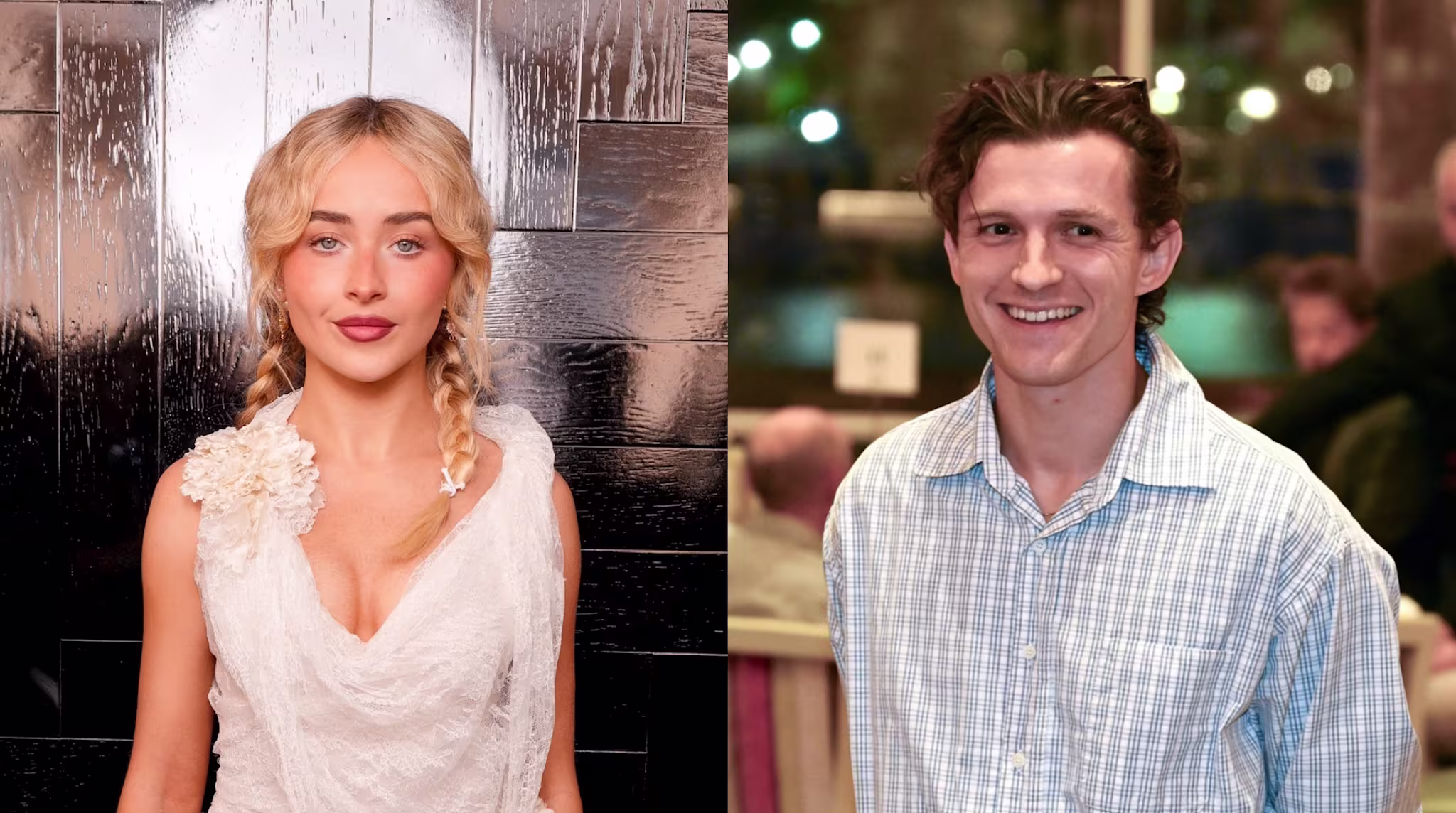 Sabrina Carpenter and Tom Holland
