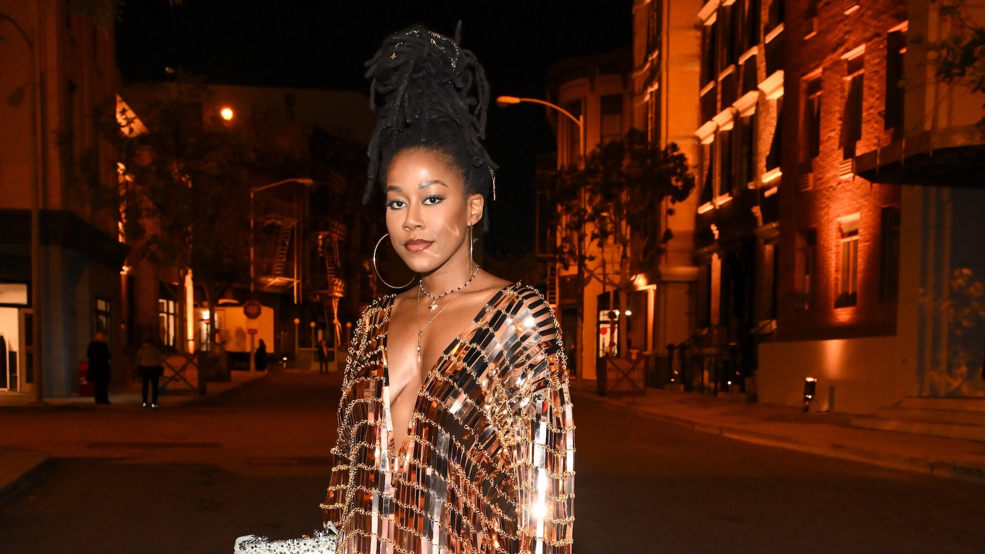 Tomi Adeyemi at the Fourth Annual Fifteen Percent Pledge Gala held at Paramount Studios on February 1, 2025 in Los Angeles, California.
