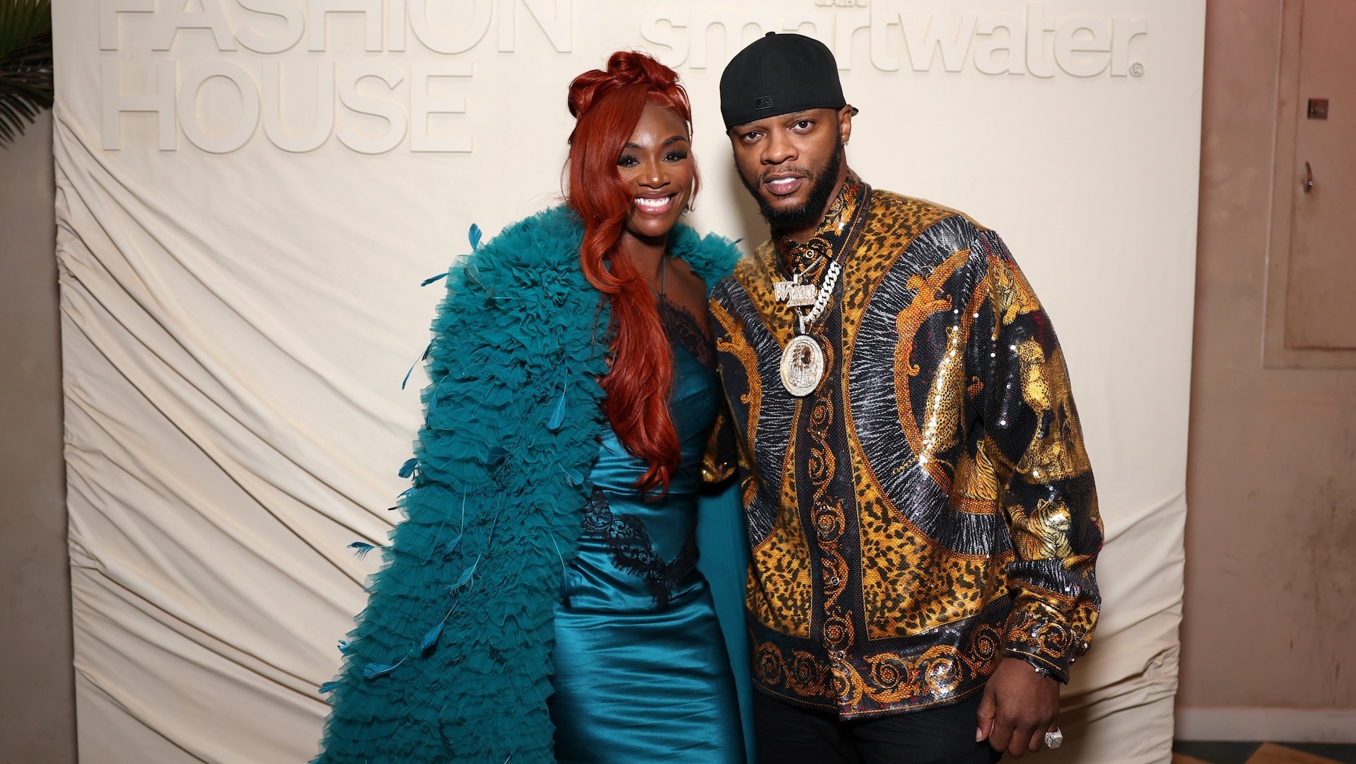 NEW YORK, NEW YORK - SEPTEMBER 13: (L-R) Clarissa Shields and Papoose attend 2026 ESSENCE Fashion House on September 13, 2026 in New York City.