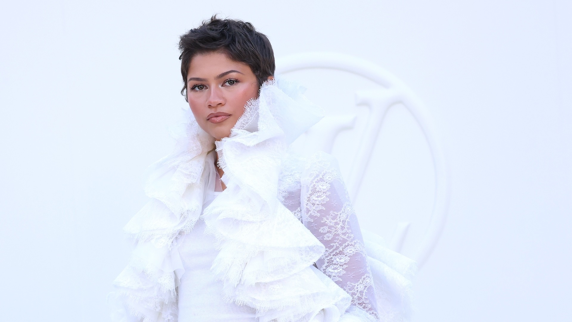 Zendaya attends the Louis Vuitton Womenswear Spring/Summer 2027 show as part of Paris Fashion Week on October 06, 2026 in Paris, France. 