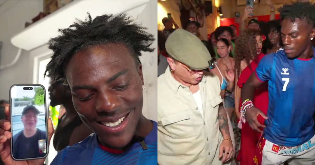 IShowSpeed FaceTimes with Daddy Yankee, Dances With Elvis Crespo During ...