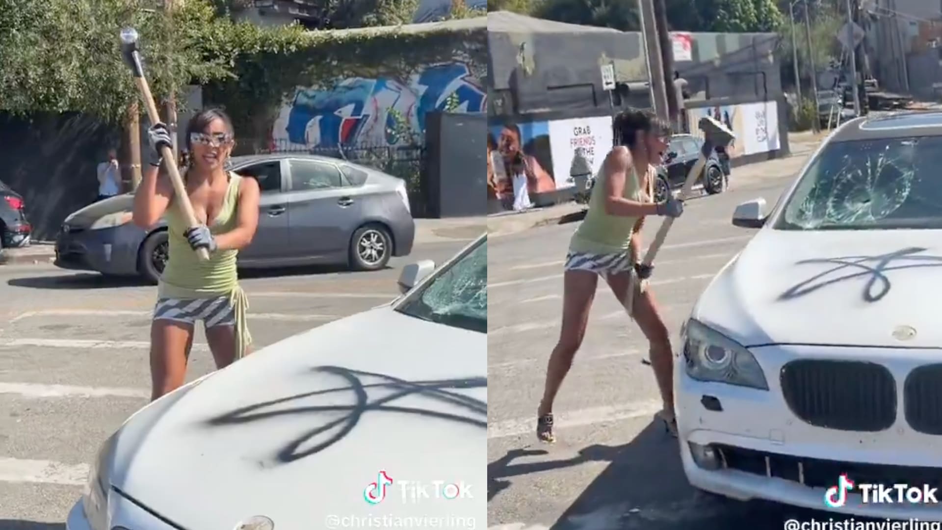 Tinashe Beats BMW with Sledgehammer to Promote New Single "Crash Out"