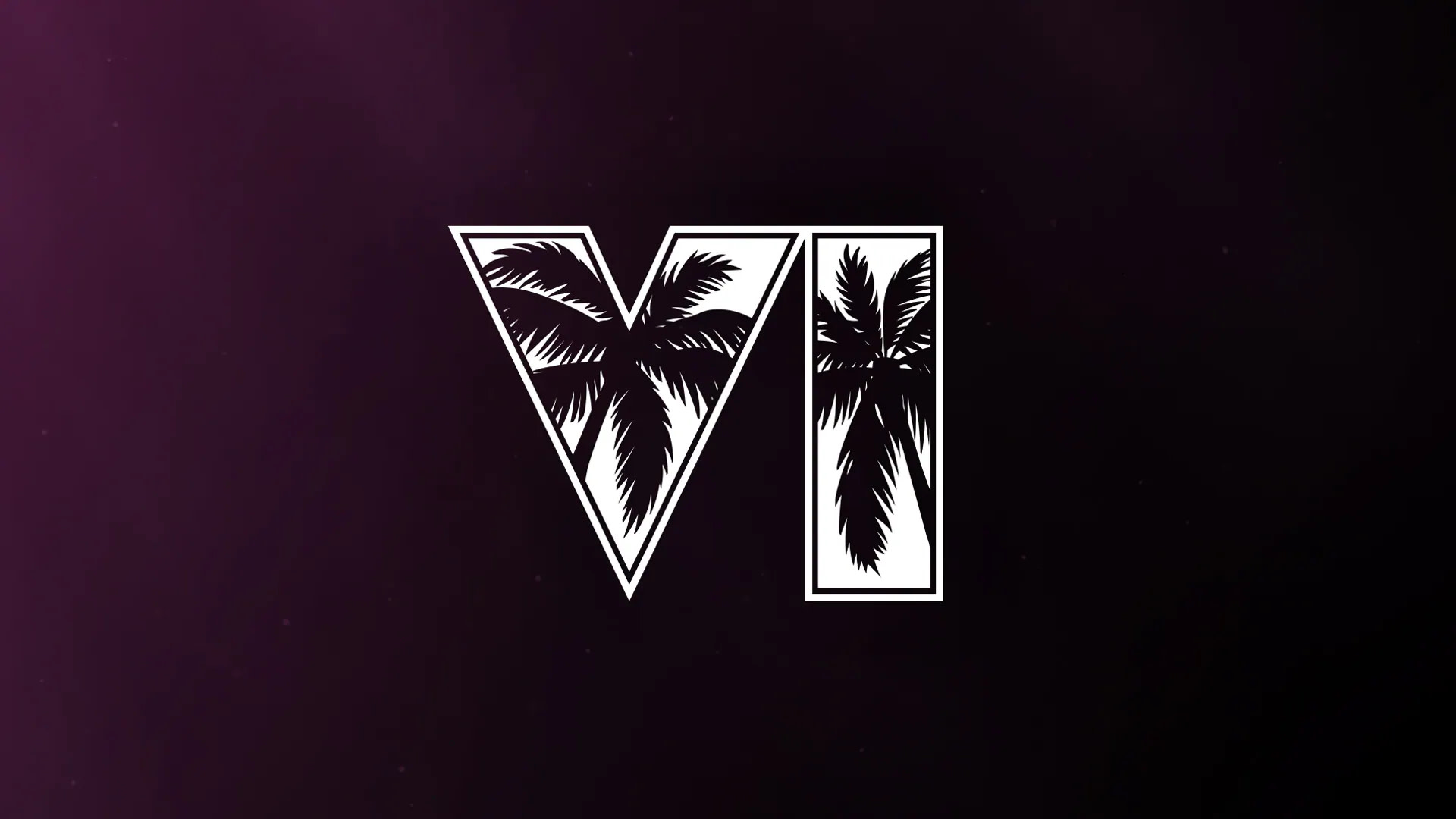 A stylized logo of the Roman numeral "VI" with palm tree silhouettes inside, set against a dark purple background.